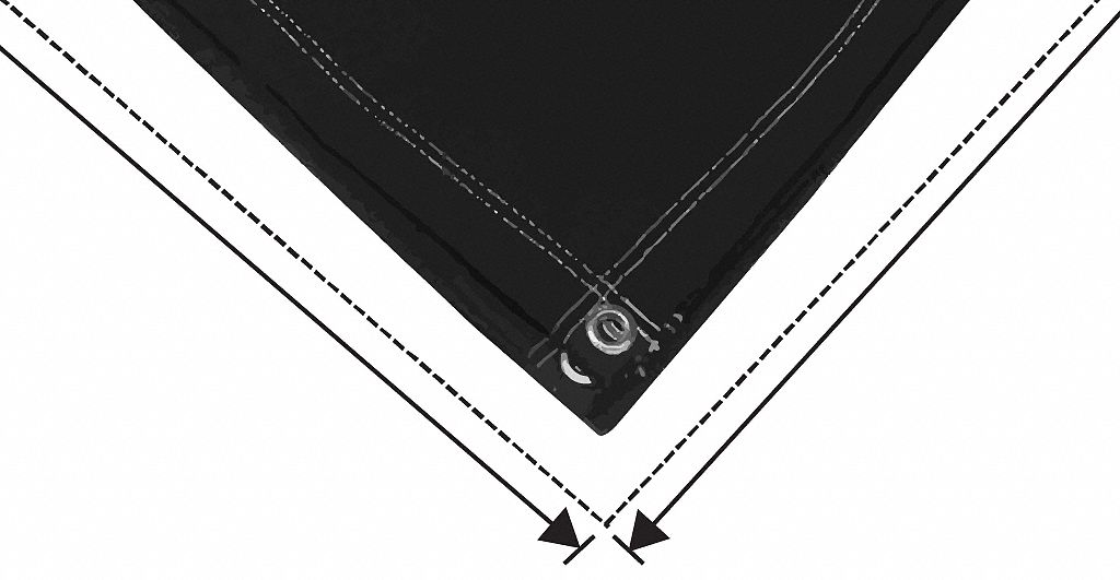 20' x 20' Black Waterproof Canvas Tarps | by Tarps Now