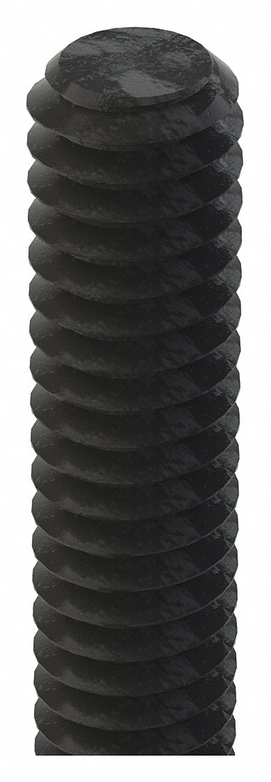 FULLY THREADED ROD, 1"-8 THREAD SIZE, STEEL, GRADE B7, BLACK OXIDE, 6 FT OVERALL L