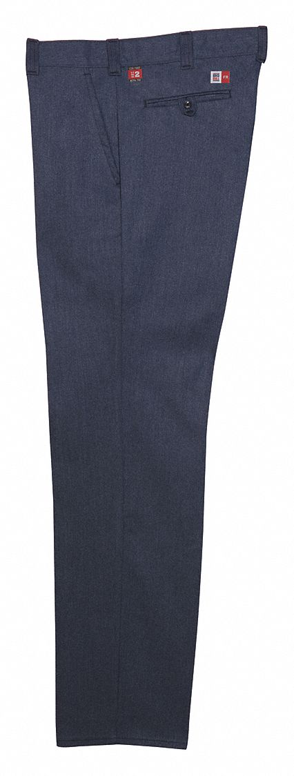 FLAME RESISTANT PANTS, TRIM LINE, 7.5 OZ, 4 POCKETS, NAVY, 28 IN WAIST/32 IN INSEAM, PROTERA