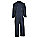 COVERALL, DELUXE, SAFETY, 7 POCKET, ZIPPER/SNAP, HAMMER LOOP, NAVY, 52, POLYESTER/COTTON