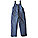 INSULATED BIB OVERALL, 2 POCKET, ZIP/SUSPENDERS, LARGE, NAVY, 10 OZ, COTTON DUCK W POLYESTER LINING