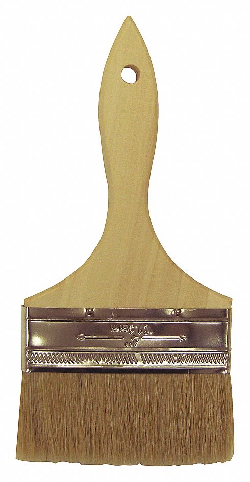 BROSSE COPEAUX, 9 POLX3/8PO EPAIS, POILS SOIE PORC PURE BLANCHES / BOIS