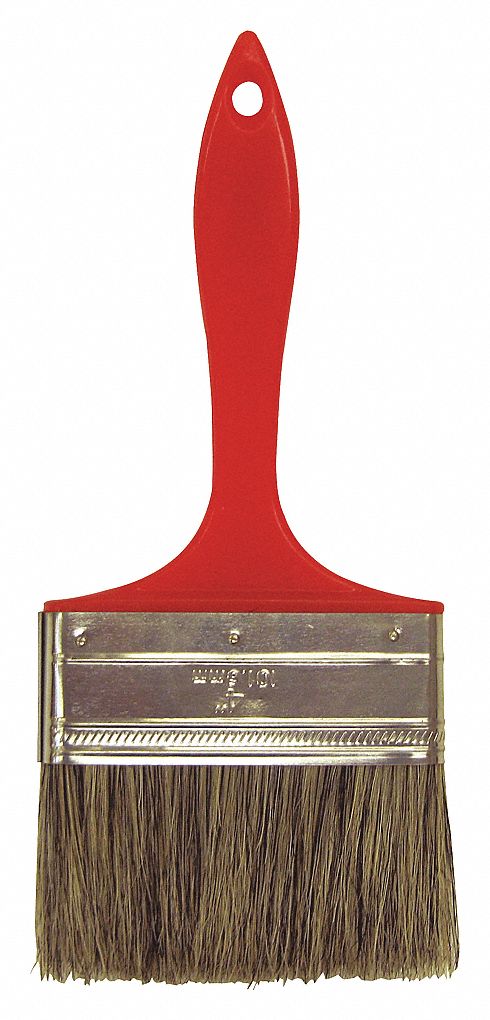 BROSSE POILS INDUSTRIELS, 10 POLX5/8PO EPAIS, POILS SOIE PORC GRIS / PLASTIQUE
