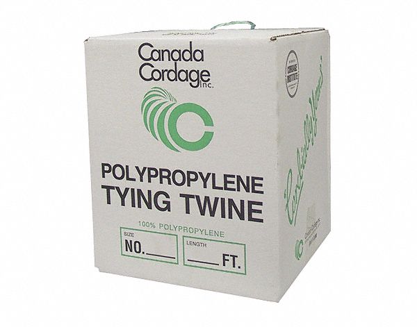 TWINE, TYING AND BUNDLING, 180 LB TENSILE STRENGTH, WHITE/GREEN, 7000 FT X 1/16 IN DIA, 10 LB, PP