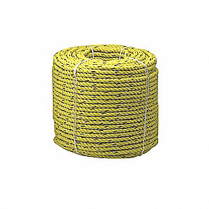 CANADA CORDAGE ROPE, TWISTED, 3-STRAND, 2550 LB TENSILE STRENGTH