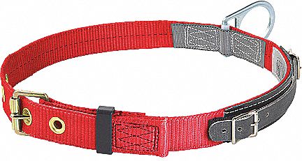 PRO MINER'S BELT, TONGUE BUCKLE, 1 D-RING, 2 STRAPS, CORROSION-RESISTANT, LARGE, POLYESTER