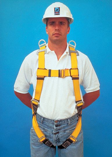 DBI-SALA DELTA NO-TANGLE HARNESS,VEST-STYLE,420 LBS,PASS-THROUGH