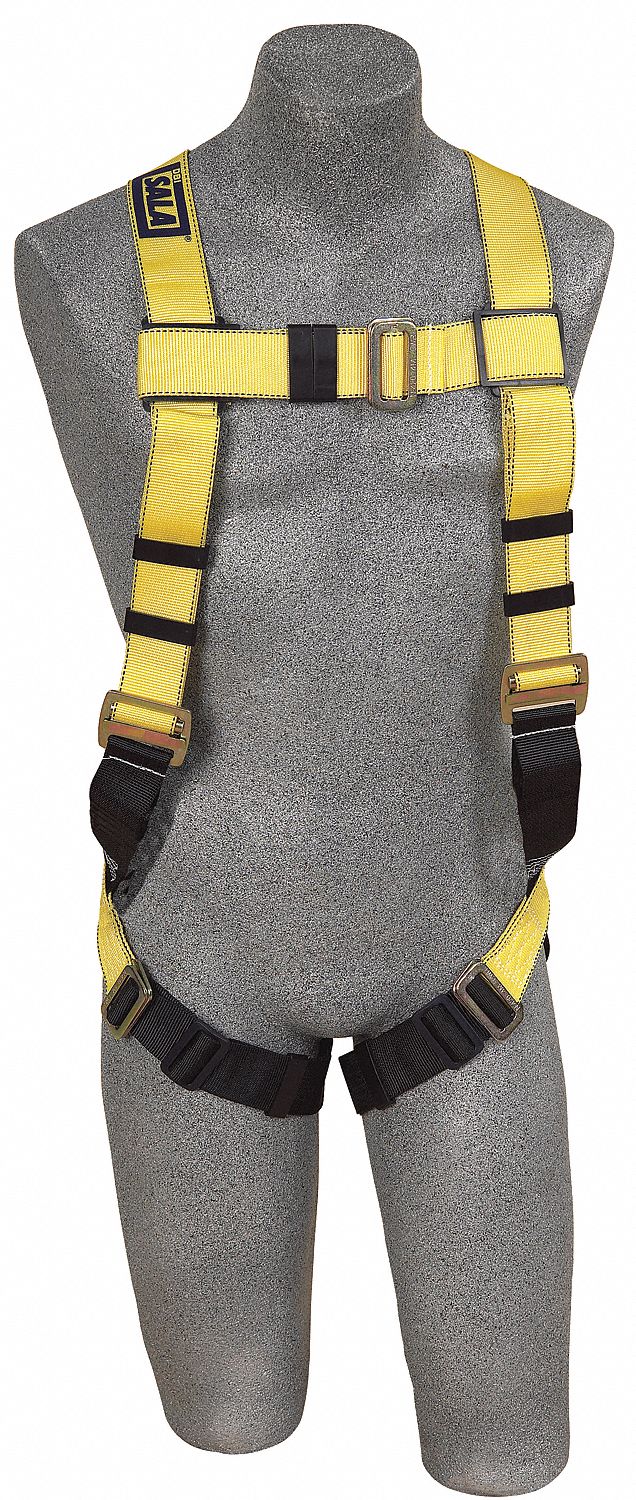 HARNESS, VEST-STYLE, 420 LBS, QUICK-CONNECT BUCKLE, UNIVERSAL SIZE, STEEL/ALUMINUM & REPEL POLYESTER