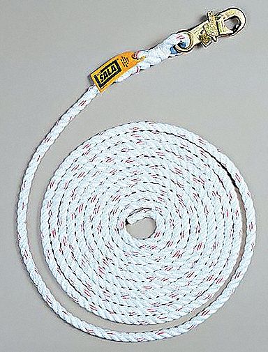 3M DBI-SALA 50 ft Rope Lifeline with Snap Hook - 1202794 - Jendco