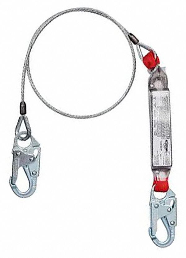 LANYARD, SHOCK ABSORBING, 6 FT