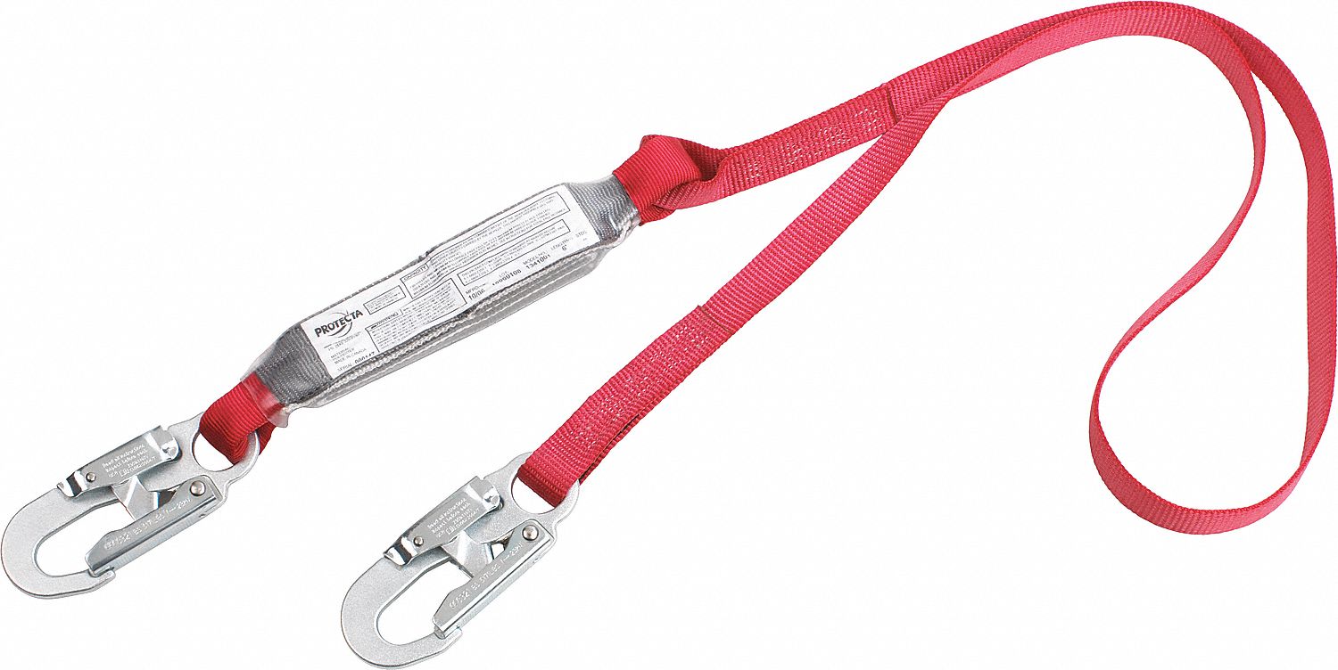 PRO 6' Stretch Energy Absorbing Lanyard: Rebar Hook