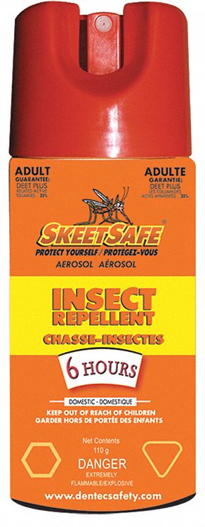 INSECT REPELLENT, AEROSOL SPRAY, READY-TO-USE, MEETS PMRA, 25% DEET, 110 GRAM