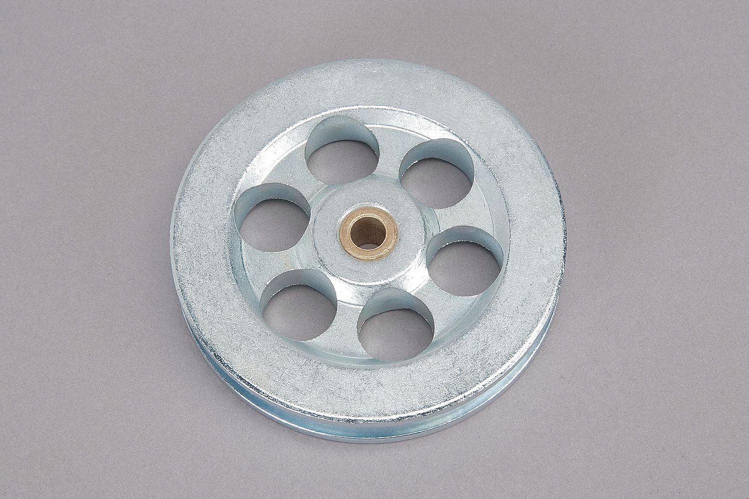 PULLEY SHEAVE, CORROSION-RESISTANT, 3 1/2 IN DIA OUTSIDE X 5/16 DIA INSIDE, ZINC-PLATED STEEL