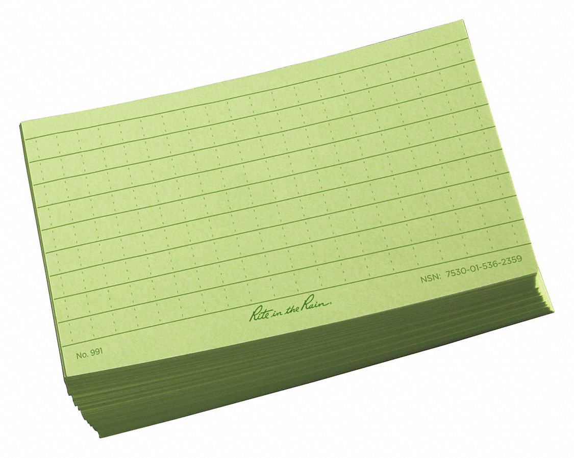 10R345 - Index Cards Ruled 3 x 5In.PK100