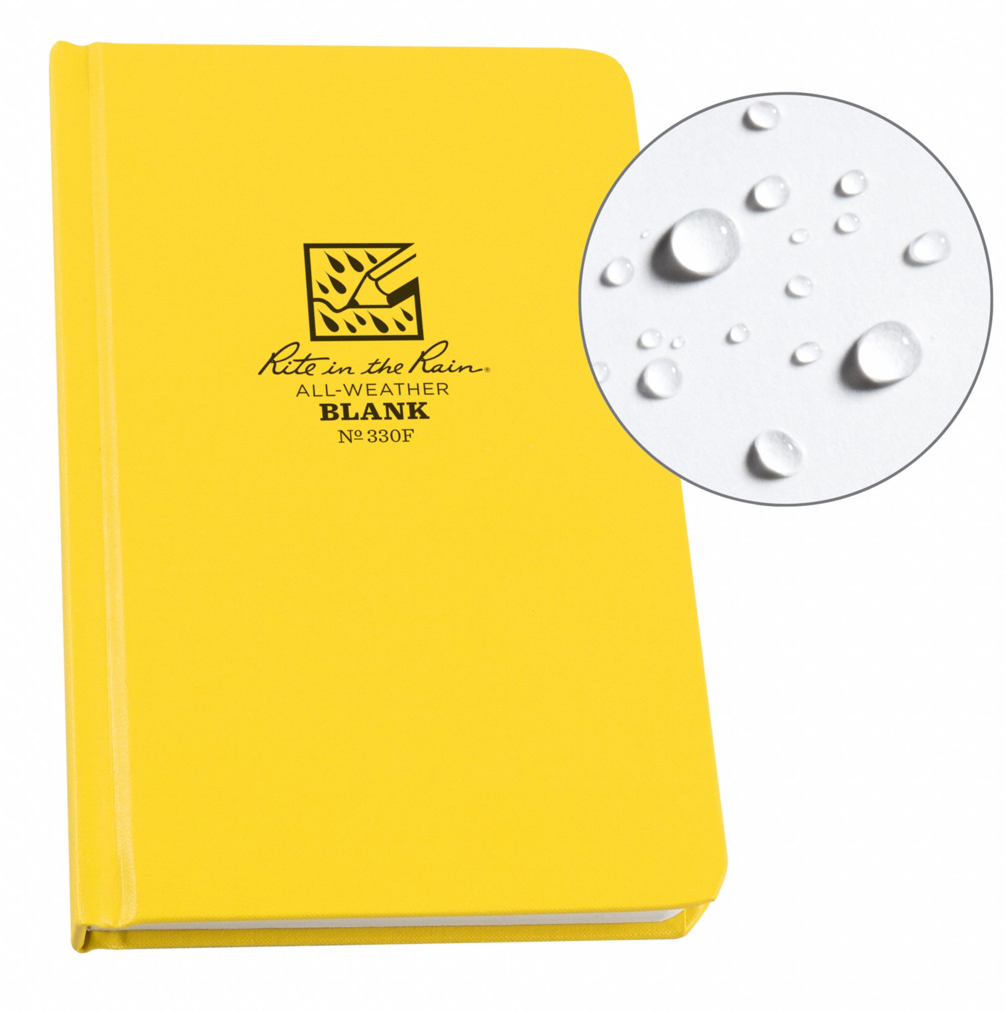 Rite In The Rain All-Weather Notebook - Hard Cover 4 3/4 X 7 1/2 Yellow Universal Pattern