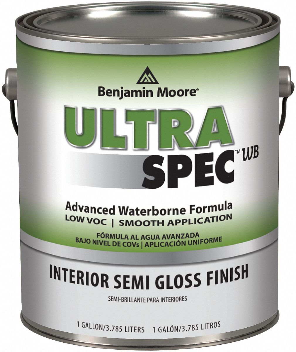 BENJAMIN MOORE SemiGloss Interior Paint, Kangaroo, 1 gal 10R455