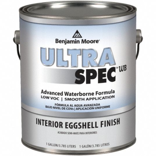 BENJAMIN MOORE Eggshell Interior Paint, Coastline, 1 gal 10V813
