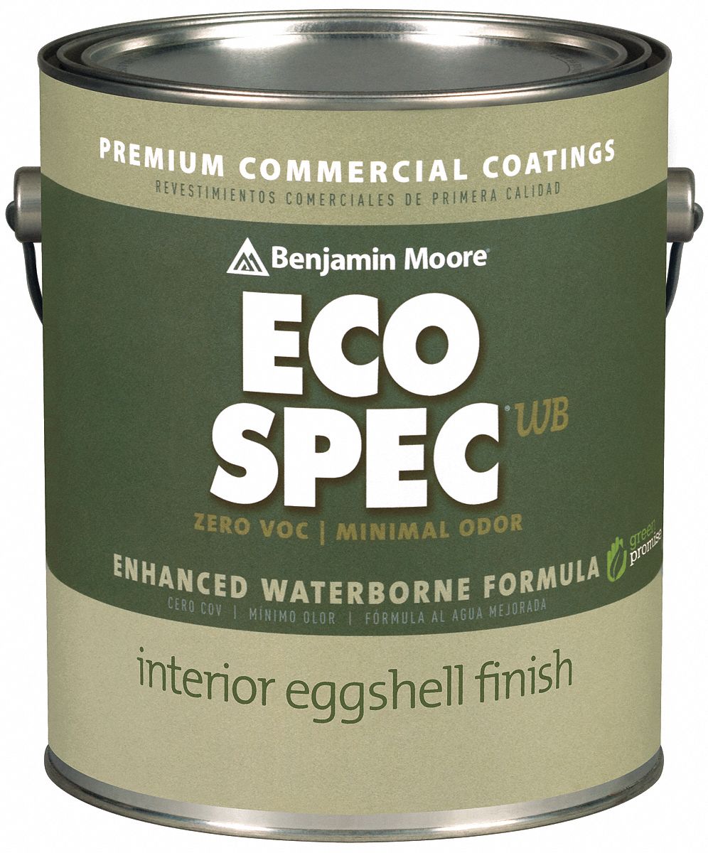 BENJAMIN MOORE Eggshell Interior Paint, Deep In Thought, 1 gal 10R895