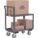 WELDED UTILITY CART, 1200 LBS, GREY, 36 X 24 X 37 1/2 IN, STEEL