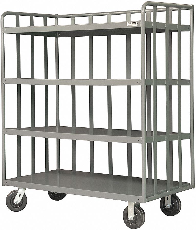 STOCKPICKER TRUCK, 1 SHELF, 2000 LBS, GREY, 72 X 30 X 58, STEEL