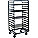 PAN + TRAY RACK 36IND 9 TRAY #95 GY