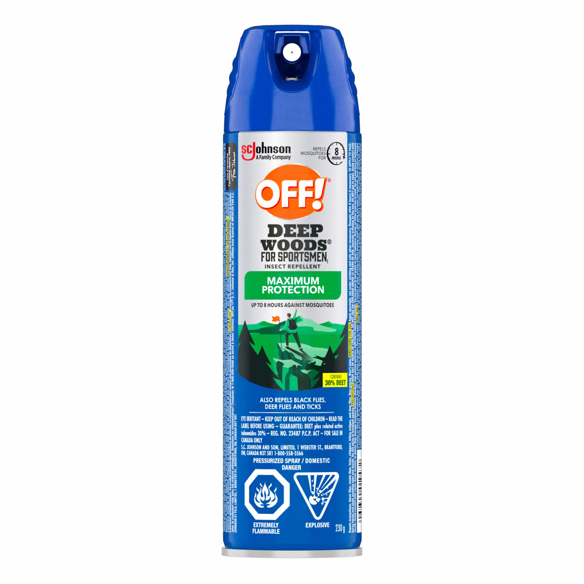 DEEP WOODS SPORTSMAN INSECT REPELLENT, UNSCENTED, TRIGGER SPRAY, MEETS PCP, 230 G