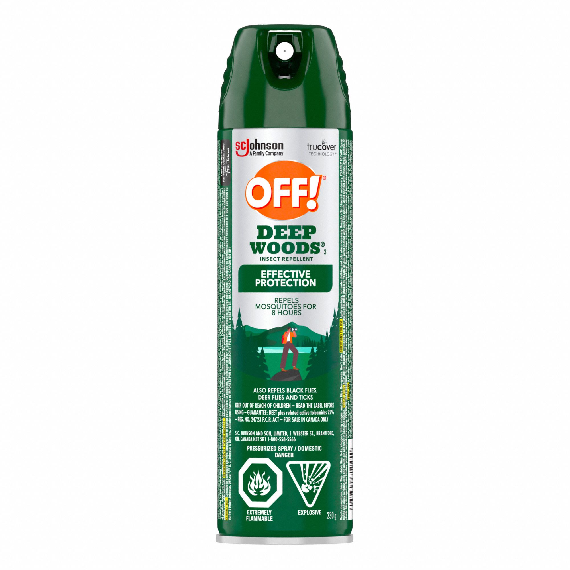 DEEP WOODS INSECT REPELLENT, AEROSOL, READY-TO-USE, DEET, 230 G
