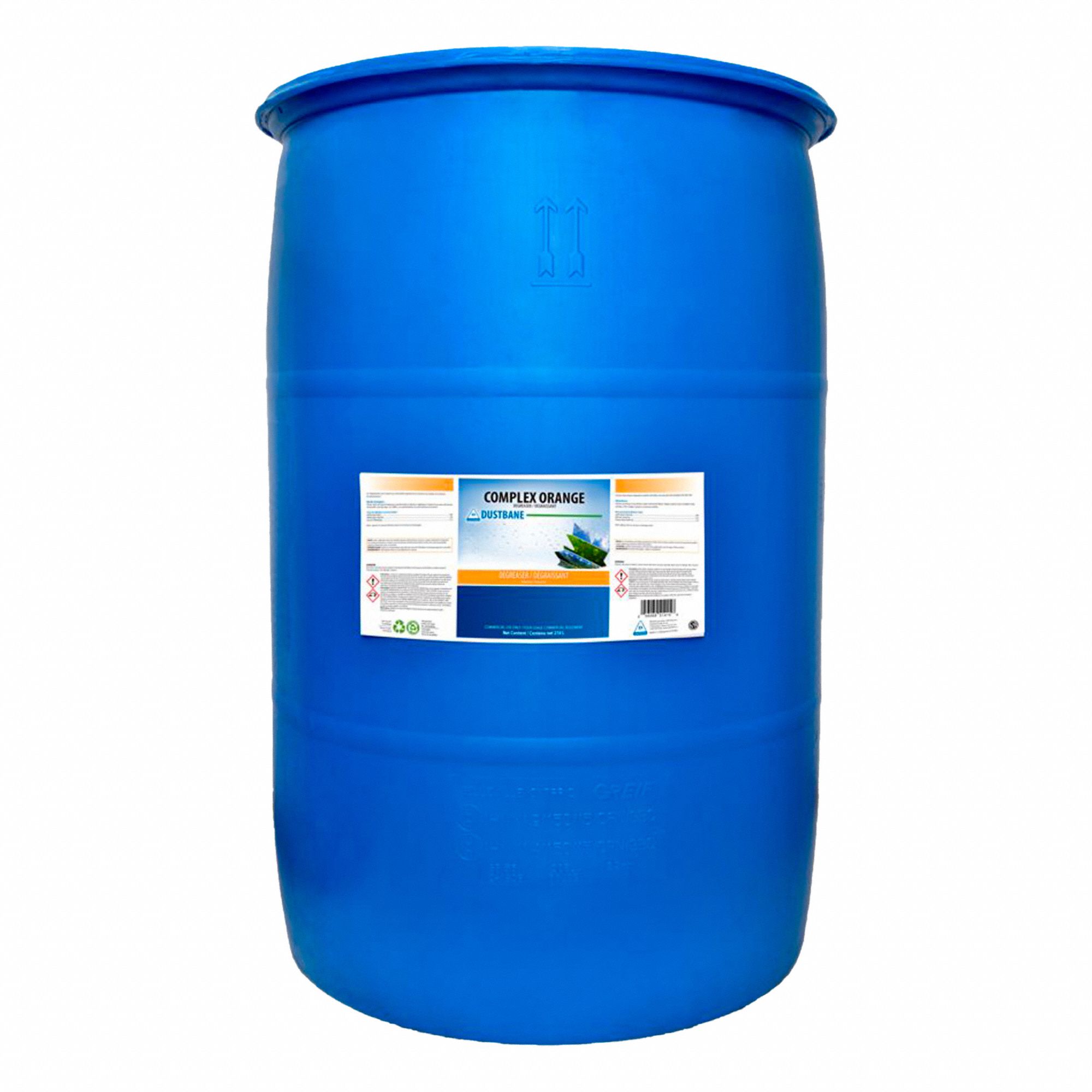 DEGREASER, LIQUID, BIODEGRADABLE/NON FLAMMABLE/NO PETROLEUM SOLVENTS, ORNG SCENT, ORNG, 210 L