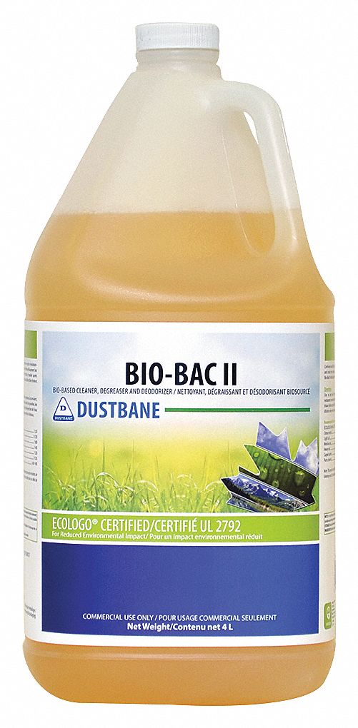 CLEANING SOLUTION, BIOBAC II, DEGREASER, DEODORIZER, 4 L