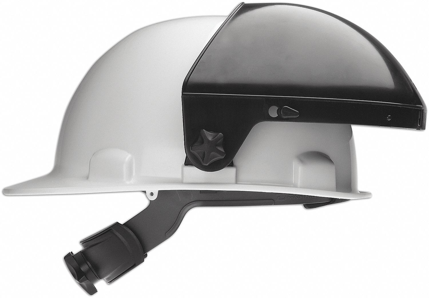 CAP-MOUNTED HEADGEAR, FOR HARD HAT, SPARKGUARD, CROSS STRAP, 7 IN CROWN, NORYL