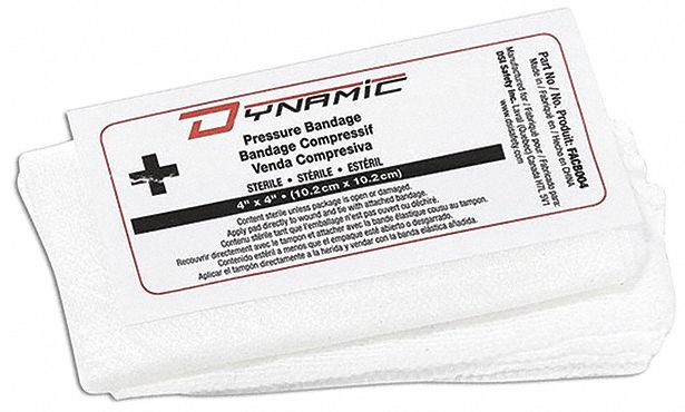 COMPRESS BANDAGE, NON ADHERENT, PAD/STRETCH TAIL, STERILE, 4 IN, GAUZE