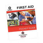 ST. JOHN AMBULANCE EMERGENCY FIRST AID POCKET GUIDE, BILINGUAL, 35 PAGES