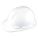 HARD HAT, TYPE 1, CSA E, FRONT BRIM, 4-POINT RATCHET, WHITE, SIZE 6 1/2-8, PE