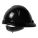 CASQUE DE SÉCURITÉ, CSA, TYPE 2, CLASSE E, PEHD, CLIQUET SURE-LOCK À 4 POINTS, REBORD AVANT, NOIR, LOGO SAF