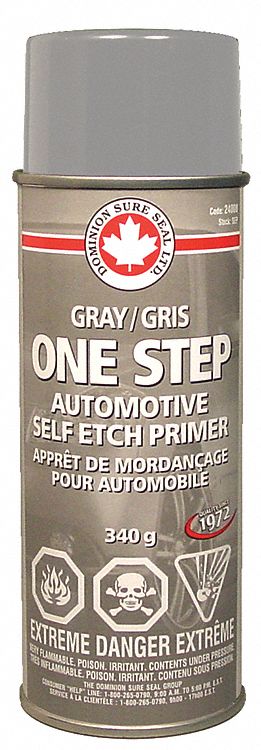 APPRÊT AUTOMORDANCAGE, AÉROSOL, SÉCHAGE 30-40 MIN, 15 35 DEG. C, GRIS, 1.2 G DE COV, 340 GRAMMES
