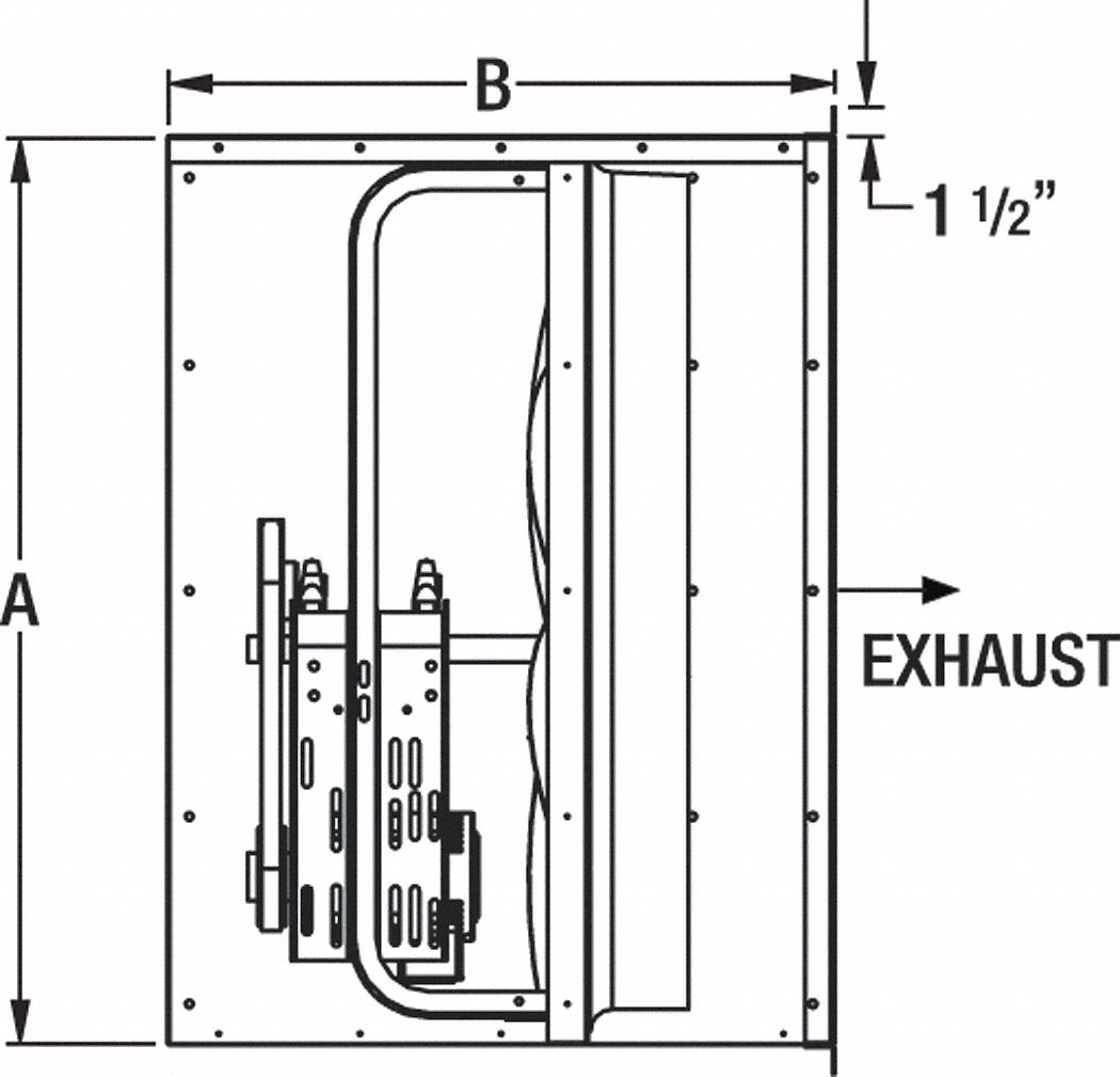 FAN EXHAUST 48IN 208-230/460V