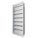 ALUMINUM UNIVERSAL BACKDRAFT DAMPER, FOR 30 IN FAN, SINGLE PANEL, 32 IN H, 32 IN W, 1⅝ IN D