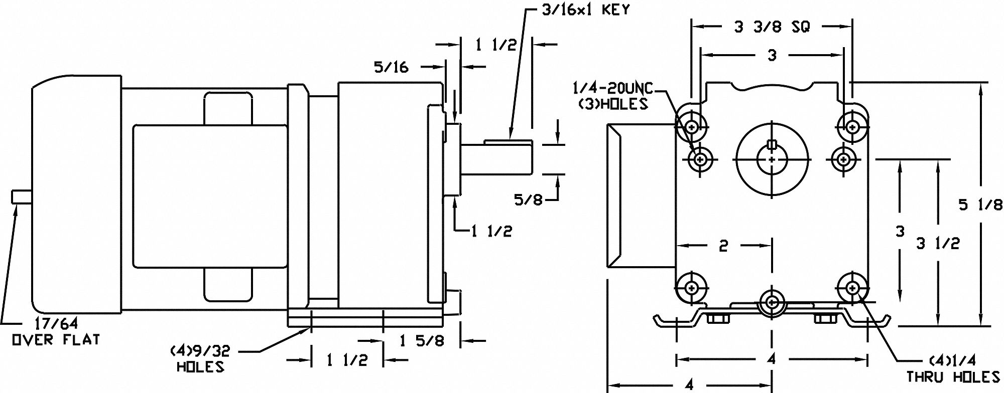 GEARMOTOR AC 16RPM