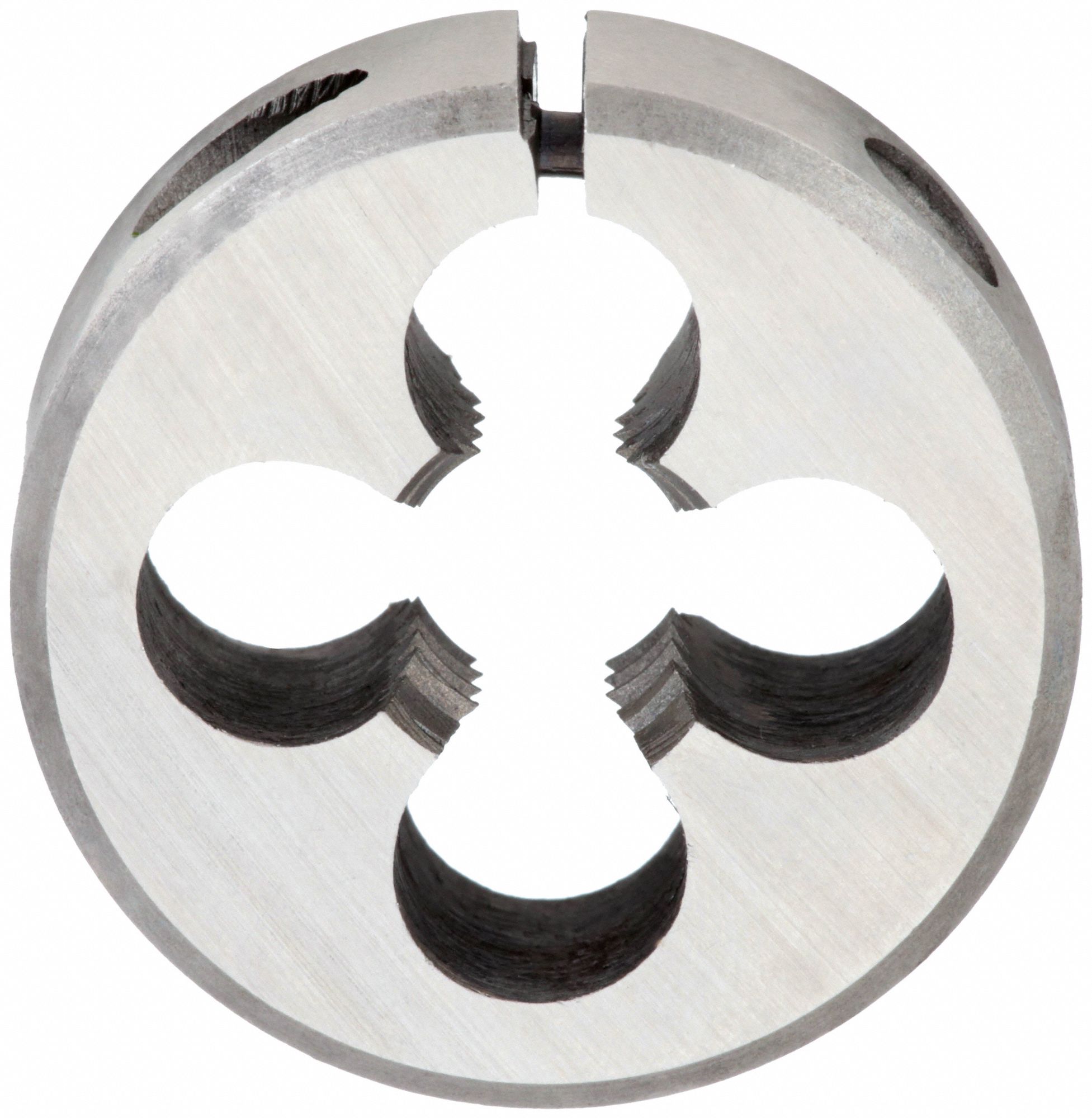 FILIÈRE FILETAGE RONDE, RÉGLABLE, ACIER RAPIDE, DROITIER, FILETAGE 3/8 PO-16