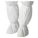 BOOT COVERS, SERGED, CLASS ISO 6, CLASS 1000, WHITE, SIZE X LARGE, 17 IN, ELASTIC/DUPONT TYVEK/VINYL