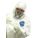 COVERALLS, HOODED, ELASTIC ANKLE/WRIST, ZIPPER, SERGED SEAMS, WHITE, SIZE XXXX-LARGE, TYVEK PE 400