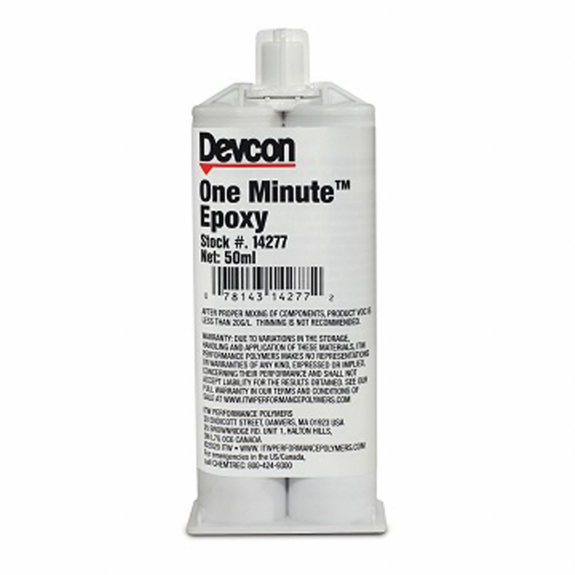 EPOXY GEL, 1 MINUTE, 50ML, DUAL CARTRIDGE, 1600 PSI