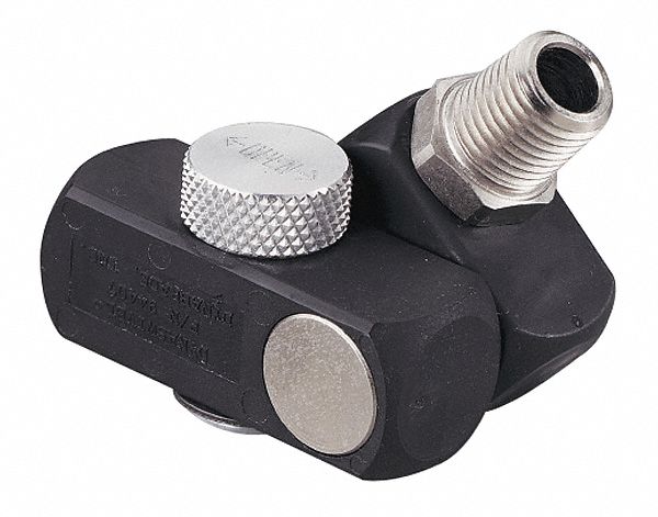 SWIVEL CONNECTOR, COMPOSITE, NICKEL-PLATED 1215 CR COMPOSITE, ¼ IN MALE NPT INLET