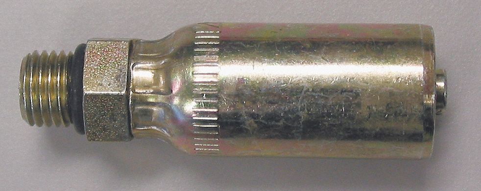 RAC DE TUY HYDR,CANNELÉ,SERTI,RIGIDE,DROIT,MÂLE,JNT TOR,7/16POS-20,1/4 PO,AC