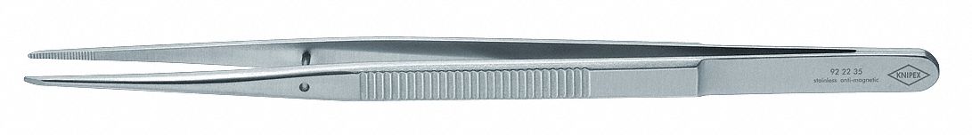 Precision Tweezers, SS, Straight, 6 3/32"L