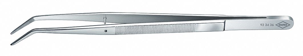Precision Tweezers, SS, Bent, 5 63/64"L