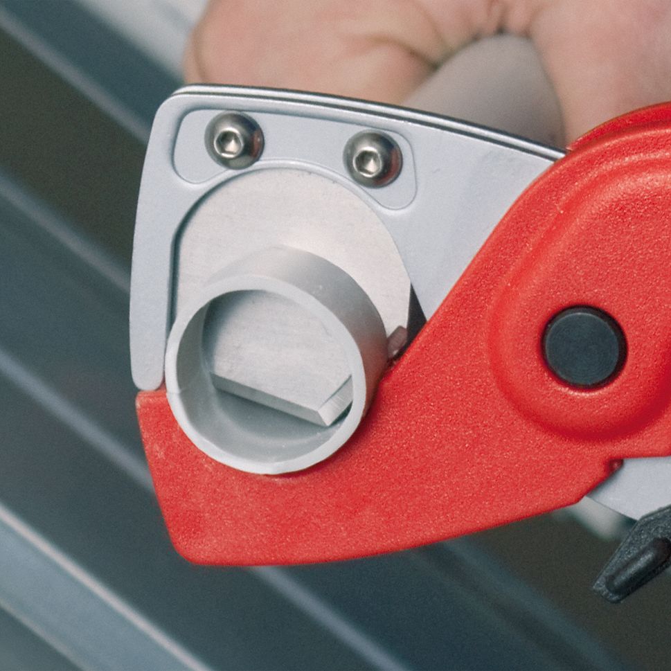 KNIPEX Pipe Cutter, Plastic, Rubber, 71/4 In. L 10U12590 20 185