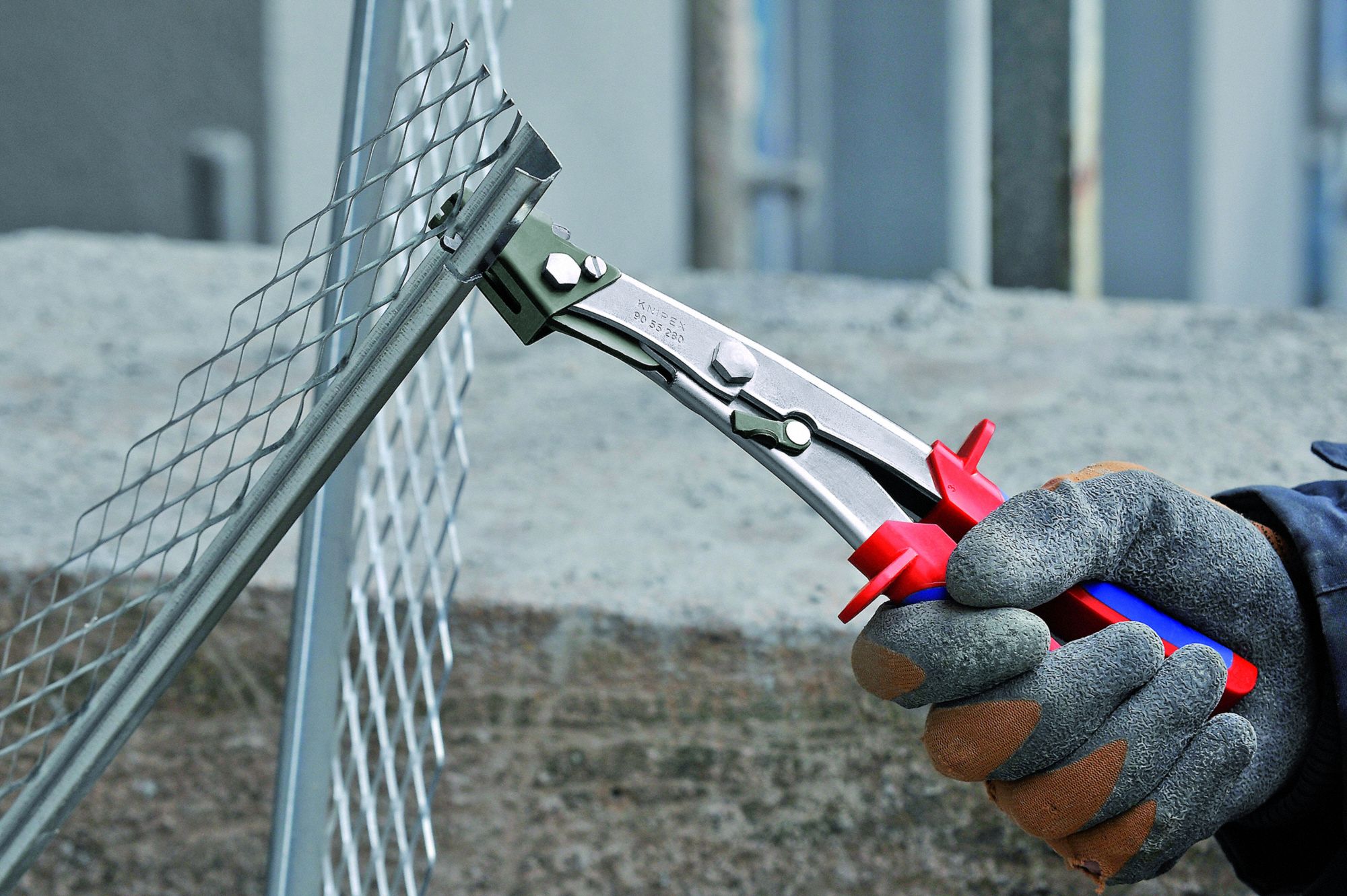 KNIPEX Sheet Metal Nibbler, 11 in Overall Length 10U12890 55 280