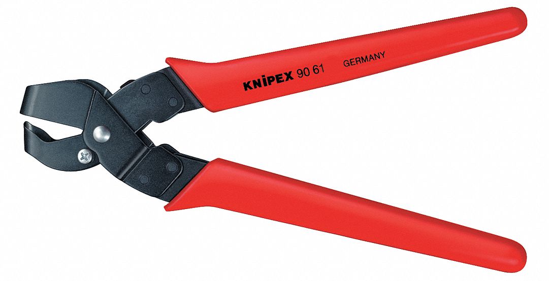 NOTCHING PLIERS, 9 3/4 IN OVERALL LENGTH, STEEL, PLASTIC