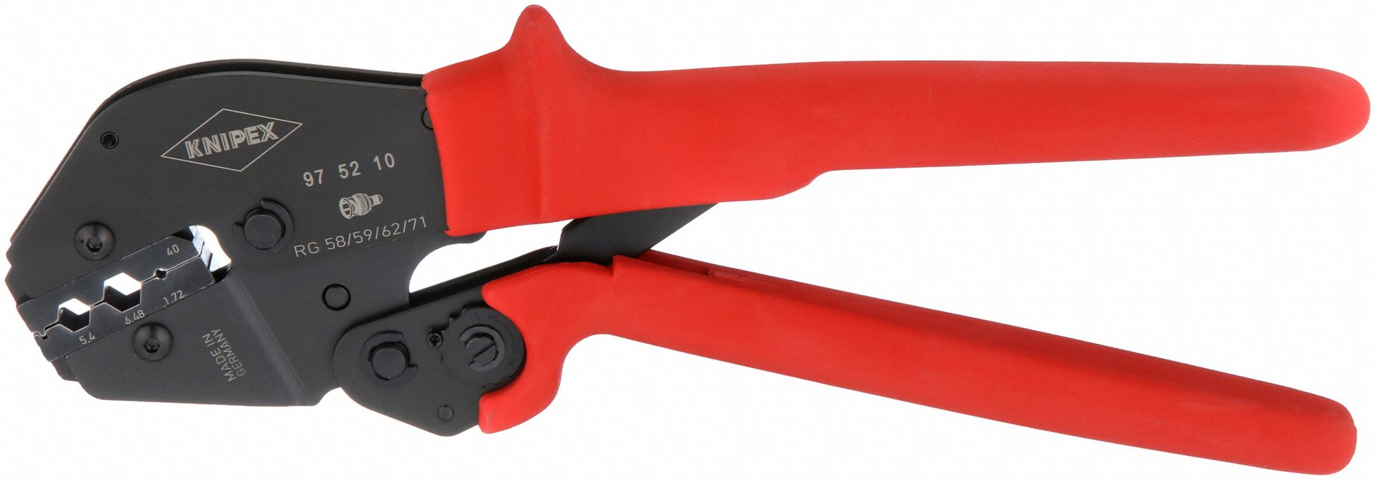 KNIPEX, For BNC/TNC, Coax, Crimper 10U16597 52 10 Grainger